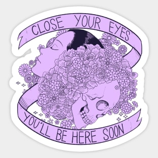 Close Your Eyes Sticker